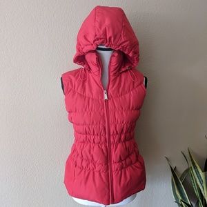 Michael Kors Red Down Vest with hood size S